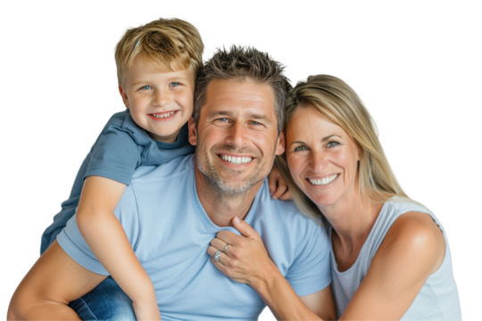 portrait of happy family