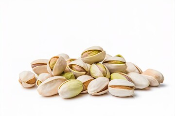 pistachios nuts isolated on white background