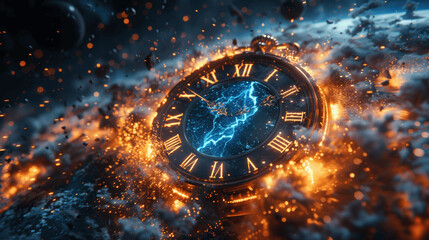 Epic Clock Explosion in Space: Time Warping with Stars