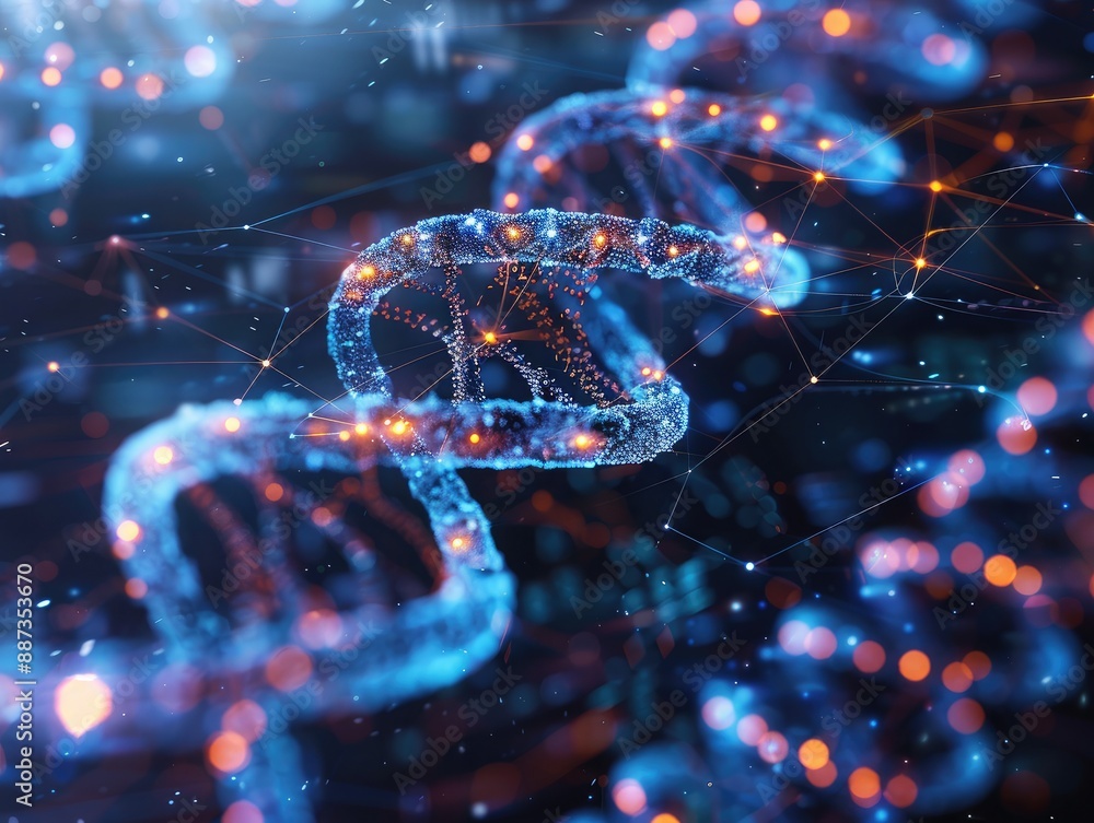 Poster comprehensive genetic screening, with detailed genome sequencing and advanced ai algorithms for prec