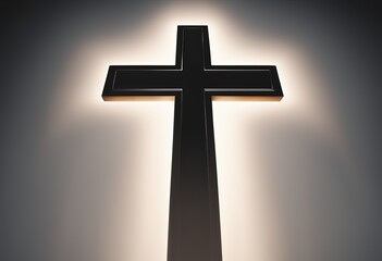 Naklejka premium Christian Cross on isolated background