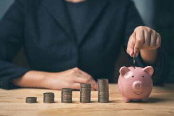 Savings from doing business. Saving money for emergency investments and future investments.