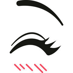 Japenese Anime Eye. Manga Expression Icon