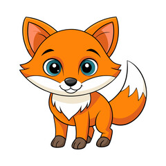 Fox cartoon illustration