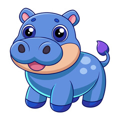 hippo cartoon illustration