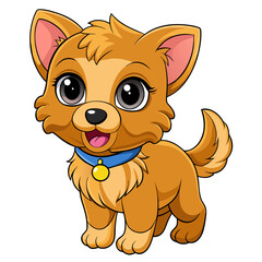 Dog cartoon illustration