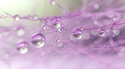 water drops on a flower