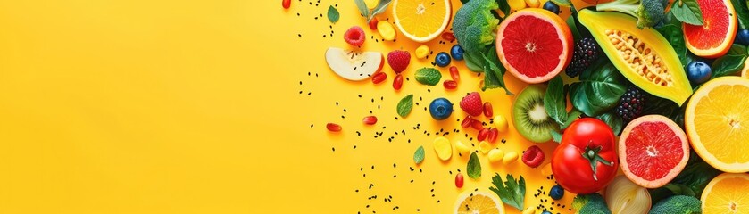 Naklejka premium Intake scarcity vitality, dietary issues, flat design illustration