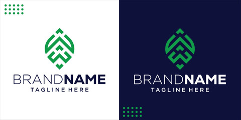 Creative WW Leaf Logo, Design Inspiration, Illustration, Vector