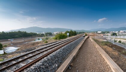 Fototapeta premium 고속철도 기차 KTS SRT 도시풍경