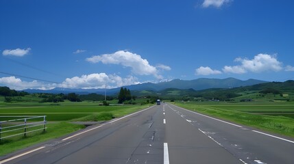 Naklejka premium road to the sky