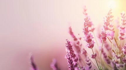 Naklejka premium A tight shot of blooms with sunlight filtering behind