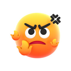 Cute Angry character Emoji