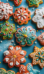 cookies and bread in an illustrator doodle graphic style