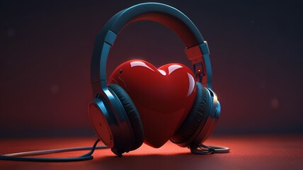 heart shaped headphones