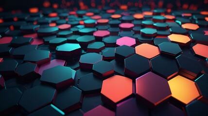 Fototapeta premium abstract background with cubes