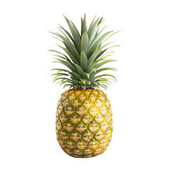 Scrumptious pineapple isolated on a white background