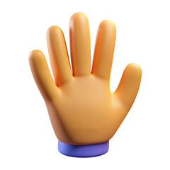 Obraz premium hand of a person 3d cartoon style illustration