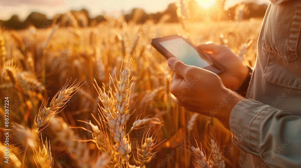 Poster smart agriculture technologies for monitoring wheat field with digital sensors
