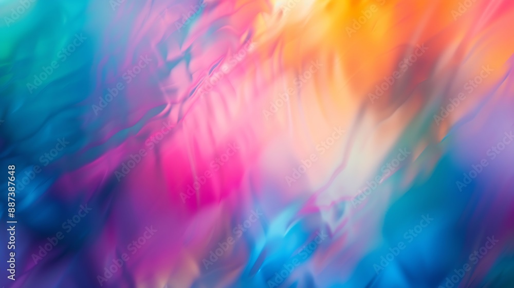 Poster vibrant abstract blur background with gradient colors : generative ai