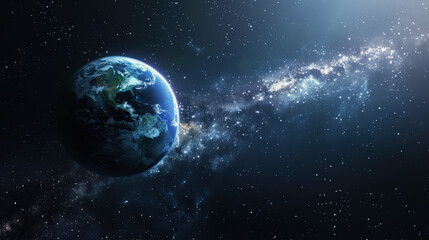 Obraz premium World Space Week. space. planet earth