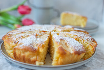 Delicious and beautiful apple pie 