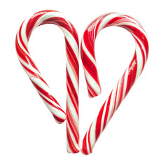 Fototapeta premium Candy Canes in Heart Shape.