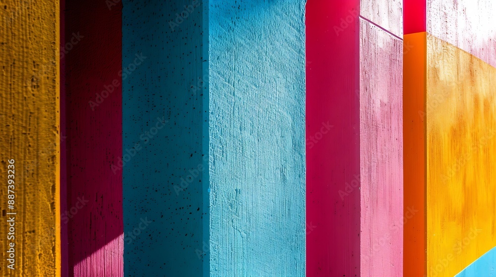 Poster closeup of colorful urban wall texture modern pattern for wallpaper or mockup presentation design cr