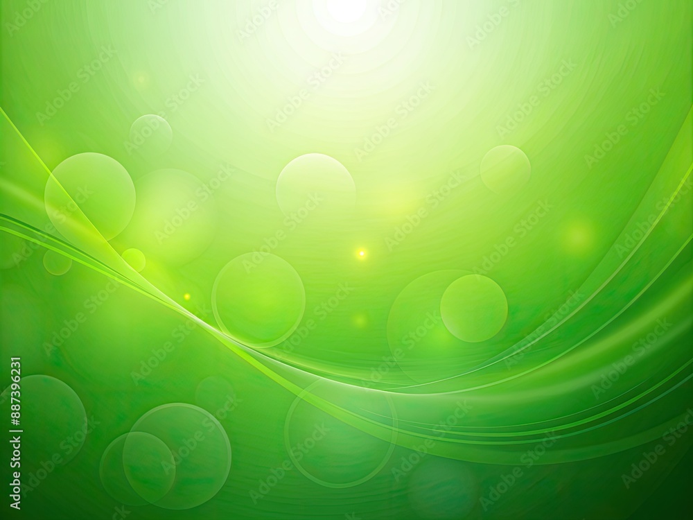 Aufkleber vibrant green abstract background with subtle texture and soft gradient, featuring a large empty spa