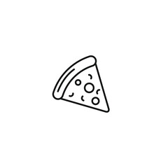 Pizza icon vector. EPS 10 editable vector