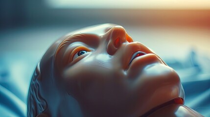 CPR Training Emergency and first aid class on cpr doll Cardiopulmonary resuscitation One part of the process resuscitation on unconscious person