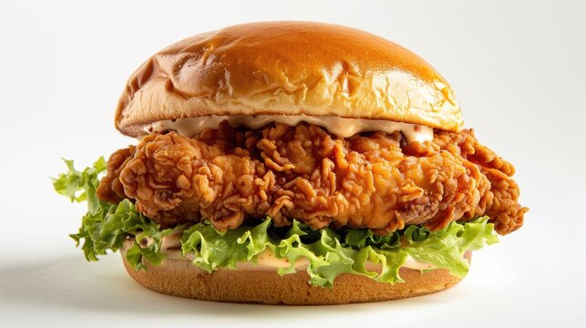 zinger burger A well seasoned crispy fried chicken fillet slathered with a special burger sauce finished off with Romaine lettuce - Powered by Adobe
