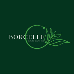 Minimalist Plant Nature Logo Vector Illustration