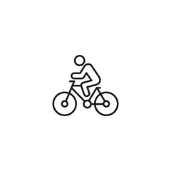Obraz premium Bicycle icon vector. EPS 10 editable vector