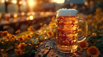 Oktoberfest, beer day, alcohol celebration gold yellow white cheers, foam fun party birthday glass summer pub restaurant