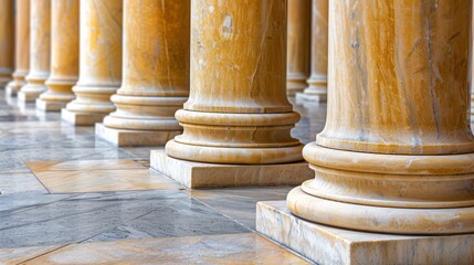 Marble columns at the US supreme court