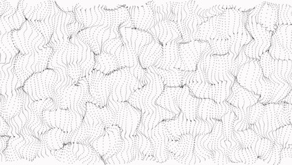 connection network background. white background and black dot animation futuristic . Big data visualization.