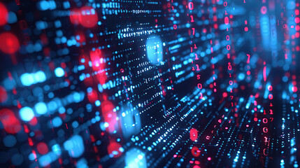 Obraz premium An abstract binary symbol