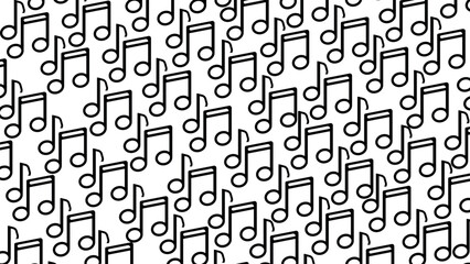 Seamless Minimalist Music Note Pattern Background