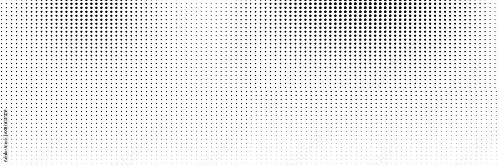 Poster dotted gradient halftone background. horizontal seamless dotted pattern in pop art style. abstract m