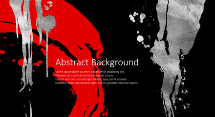 Vector Red and Silver Design Template, Flyers, Mobile Technologies, Applications, Online Services, Typographic Emblems, Logo, Banners. Golden Abstract Modern Background.
