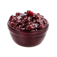 thanksgiving cranberry sauce autumn isolated on the white background