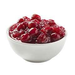 thanksgiving cranberry sauce autumn isolated on the white background