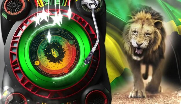 Flyer Midia Digital Reggae Cultural Work Flyer Le&atilde;o Jamaica