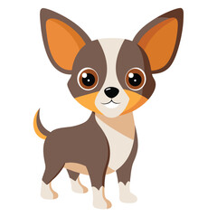 Illustration of Chihuahua puppy Isolated