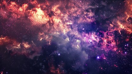 Obraz premium Glorious galaxy with a striking blend of colors