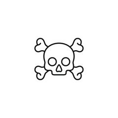 Skull icon vector. EPS 10 editable vector