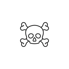 Skull icon vector. EPS 10 editable vector