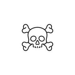 Skull icon vector. EPS 10 editable vector