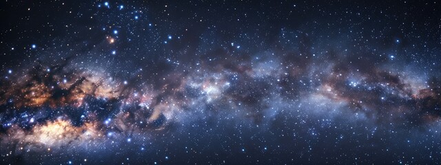 Night sky with stars in the galaxy.